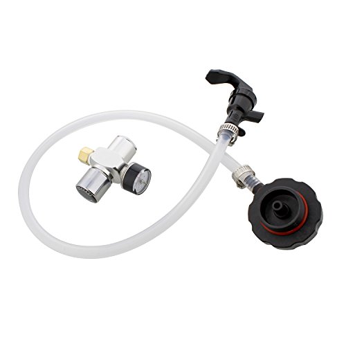 Mini Keg Dispenser Kit - CO2 Regulator for Draft Beer Keg w/ 2 Ft Hose and Spout for Beverage Dispenser Keg Tapping Kit