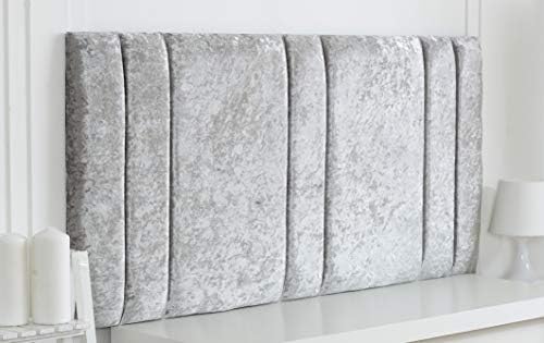 Endure Plain Velvet Fabric Milano Design BLACK Colour Headboard with 20 inch height and 24 inch Standard Strut for 3 ft Single Bed