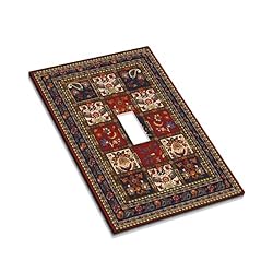Spshian Vintage Boho Tribal Rustic Blue Red Paisley