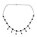 NOVICA Artisan Handmade Lapis Lazuli Waterfall Necklace Sterling Silver Jewelry from India Blue Snorkel Birthstone [17.75 in min L x 18.5 in max L x 0.3 in W Pendant(s) 0.9 in L x 9.5 in W x 0.2 in ]