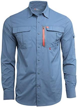 The American OutdoorsmanBlackfoot River Long Sleeve Performance Fishing Shirt for Men