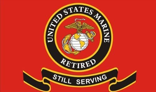 United States Marine Corps "Retired" 3'x5' Polyester flag