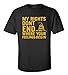 Rights Don't End Where Feelings Begin 2Nd Amendment Adult T-Shirt-Blac