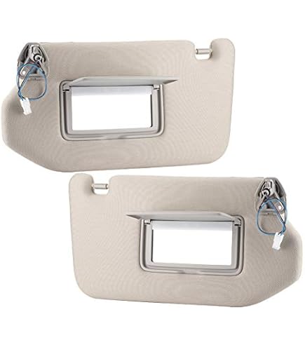 Replacement Sun Visors For Nissan Pathfinder 2013-2018 - Gray Pair