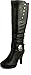 Top Moda Womens Win-45 Knee High Round Toe Slouched High Heel Boots
