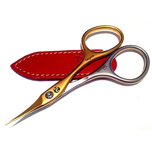 image for Niegeloh Solingen Cuticle Tower Point Scissors Inox Style Titanium Gol