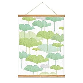 Hanging Poster NO Magnetic Wooden Framed, Colorful Leaves Fulfilled Home Wall Canvas Prints Decoration Ready to Hang - 18"x24" inches