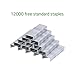 Stapler, Ezire 6 Staplers with 12000 Staples,20 Sheets Capacity, Black (Black-6pack)