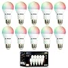 Smart Light Bulbs, IBRIGHT 16 Million Colors, 80% Energy Saving, A19 E26 Smart Led Bulb Work with Alexa&Google Home…