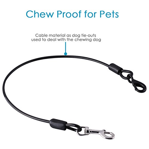 Dog Seat Belt Car Seatbelts for dog Restraint Tether, Chew-proof Cable Seatbelt for Medium Dogs, Coated Cable Vehicle Seatbelts for Safety, Medium Size