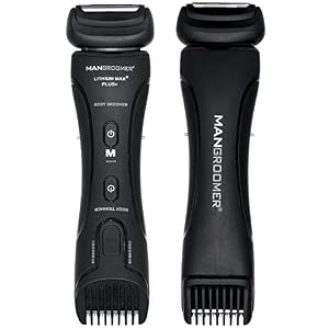 MANGROOMER Lithium Max Plus Body Groomer, Ball Groomer, Body Trimmer, Electric Groin Hair Trimmer with Free Bonus Foil…