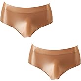 Summer Code Mens Sissy Panties Stretchy Silky Glossy Bikini Briefs Underwear Lingerie Underpants for Men