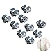 OUNONA 10pcs Broom Mop Holder Wall Mounted Garden Storage Rack (Grey)