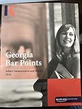 Georgia Bar Points, Subject Memorization and Review 2016 (Kaplan Bar Review)