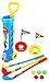 Champion Sport Children Kid's Toy Golf Golfing Playset w/ 5 Balls, 3 Clubs, 2 Practice Holes, 2 Flags (Colors May Vary)