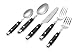 Cambridge Silversmiths Jubilee Black 20-Piece Flatware Set, Service for 4