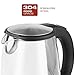 Vianté KET-10 Electric Water Kettle, 1.7 L, Gray/Stainless Steel