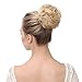 SARLA Synthetic Drawstring Bun Curly Hairpieces Wavy Hair Messy Chignon Bun Updo Hair Bun Extensions Q7(2/30 Ginger Brown)