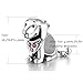 GW 925 Sterling Silver Charms Puppy Dog Animal Bead for Bracelets (Pink-Puppy-212)
