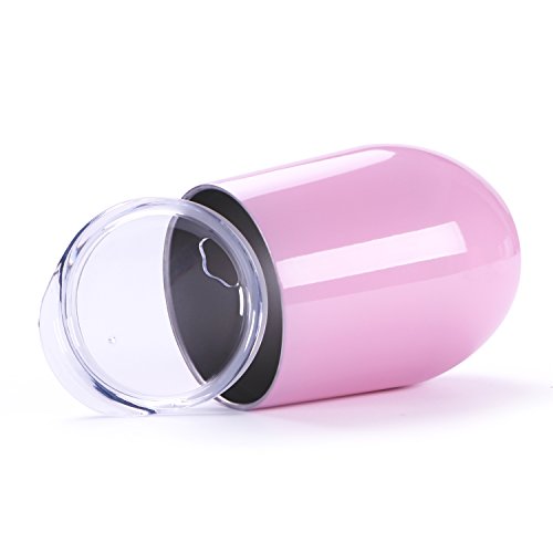 12 oz Insulated Stemless Glass,Stemless Wine Glass,Wine Tumbler, Exclusive for Home, Office,Perfect for Wine,Coffee, Drinks,Champagne,Cocktails