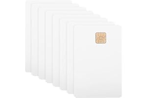 VILLCASE 8pcs Blank Credit Cards with Chips White Blank PVC Cards for Hotel Key Card Access Control System