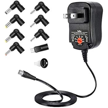 Belker 12W Universal 3V 4.5V 5V 6V 7.5V 9V 12V AC DC Adapter Power Supply for Household Electronics Router Speaker Smart Phone Tablet CCTV IP Camera - 1A 1000mA Amp Max.