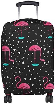 Flamingo Pattern Print Luggage Cover Travel Suitcase Protector Fits 26-28 Inch Luggage