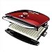George Foreman GBR5750SRDQ Broil 7-in-1 Electric Indoor Grill, Broiler, Panini Press, and Waffle Maker, Red, Removable Plates