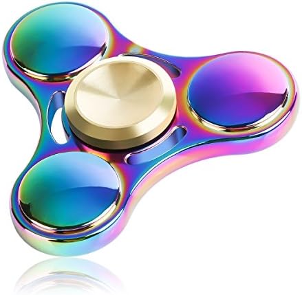 Fidget Spinner, URGEAR Upgraded Extremely Fast and 5 Minutes+ Long Spin Time Fidget Toys Nice Gift and Great for ADD, ADHD, Anxiety, and Autism Adult Children (Rainbow-UFO)