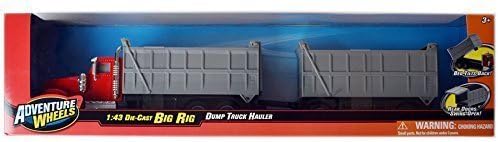 Adventure Wheels - Big Rig Dump Truck Hauler 1:43 Die-Cast Truck by Adventure Wheels