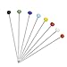 Valar Dohaeris 800 Pieces Sewing Glass Head Ball Straight Quilting Pins for Jewelry Wedding Dressmaking Components Flower Decoration with Tomato Pin Cushion,8 Colors