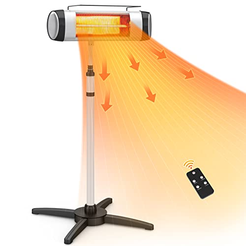 PATIOBOSS Outdoor Patio Heater, Electric Infrared Heater for Instant