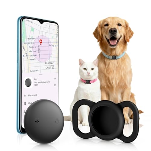 Dog Tracker Without Subscription - Compatible with Google Find Hub (Android Only) - SmartTag GPS Dog Tracker with Waterproof Silicone Protective Case (Pack of 1)