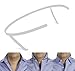 THE ORIGINAL Adjustable Metal Shirt Collar Support. Size 16.5 Off-White. Men and Women