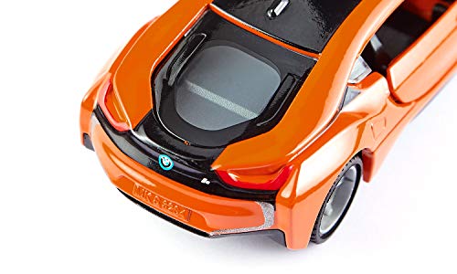 siku 2348, BMW i8 LCI, Orange/Schwarz, Metall/Kunststoff, 1:50, Öffenbare Türen, Abnehmbare Reifen – Bild 5