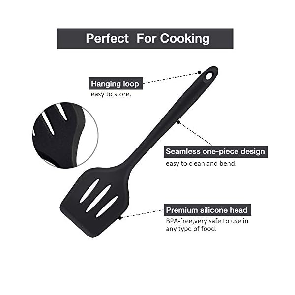 Silicone-Kitchen-Utensils-Set-3-Piece-Ladle-Slotted-Spoon-Slotted-Turner-Included-Durable-and-Non-Stick-Cooking-Utensils-for-Frying-Serving-Baking Silicone Kitchen Utensils Set for Cooking, 3 Pieces Nonstick Ladle, Slotted Spoon and Slotted Turner, Durable Cooking…