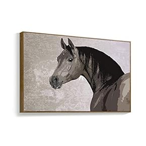 Framed Canvas Wall Art for Living Room, Bedroom Black and White Animal Canvas Prints for Home Decoration Ready to Hanging - 16x24 inches