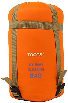 KUGIN Down Sleeping Bag Lightweight 800 Fill Power Goose Down Sleeping Bag for Camping, Hiking, Backpacking (Deep Orange)