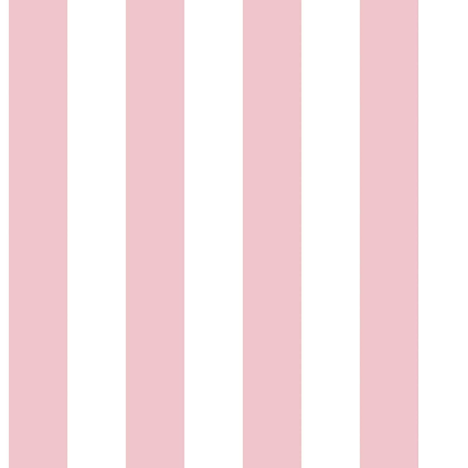Galerie G67524 Smart Stripes 2, Two Colour Stripes Design Wallpaper, Pink/White, 10m x 53cm