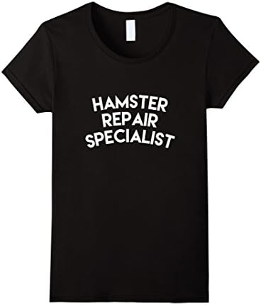 Women's Hamster Repair specialist shirt  Large Black