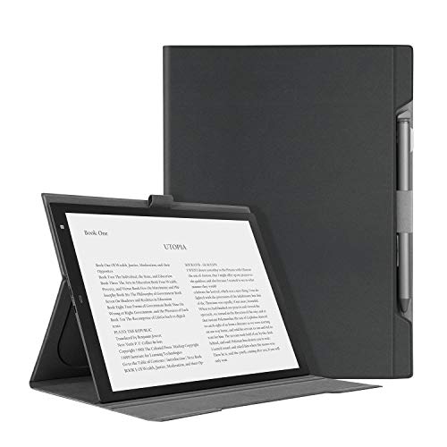 Ayotu Microfiber Leather Folding Cover for Sony DPT-RP1 13”Digital Paper,Light and Thin Case with Stand Function and Pen Slot for Sony DPT-RP1