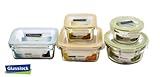 New Improved Snaplock Lid: Tempered Glasslock Storage Containers 10pc set Microwave & Oven Safe