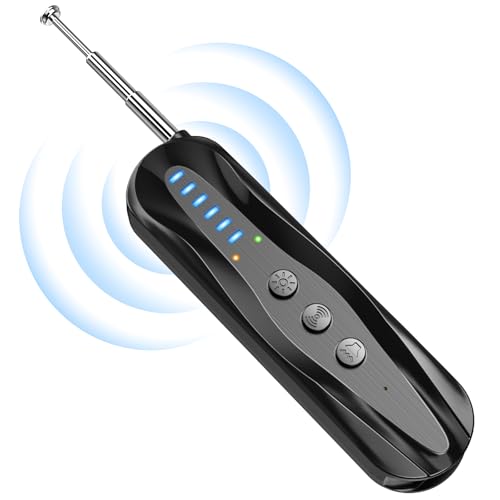 sunvito Hidden Camera Detector, 5 in 1 Anti-Spy RF Signal Scanner and GPS Tracker Detector, Portable Hidden Device Detector for Travel.