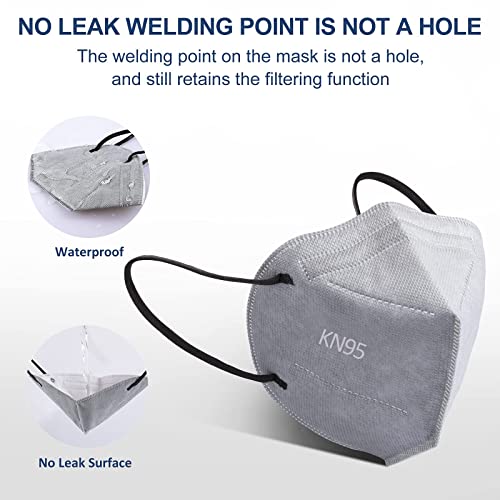 HUHETA KN95 Face Mask, 30 Pack Individually Wrapped, 5Ply Breathable