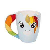 Thumbs Up UK Ceramic Unicorn Coffee Mug, Multicolor