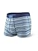 Saxx Underwear Men's Vibe Trunk Modern Fit Miami Heather Stripe Large