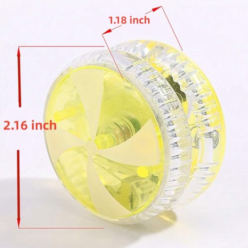 Bioristar LED Light Up Yo Yo Yoyo for Kids Beginner Yo Yo 4 Pack (4 Pack LED Light Up Yo Yo)