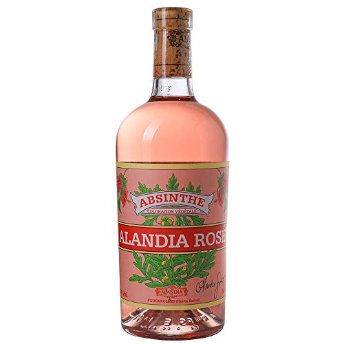 Absinth Set ALANDIA Rosé | Absinth mit Hibiskusblüten | 2x Absinth Gläser 2x Absinth Löffel 1x Absinth Zucker | (1x 0,5… – Bild 3