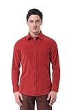Pau1Hami1ton P-10 Men's Slim Fit Long Sleeve Casual Cotton Corduroy Shirts