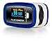 AccuMed CMS-50D1 Fingertip Pulse Oximeter Blood Oxygen Sensor SpO2 for Sports and Aviation. Portable and Lightweight with LED Display, 2 AAA Batteries, Lanyard and Travel Case (Blue)